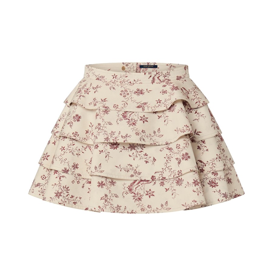 Women Louis Vuitton Skirts And Shorts | Unicorn Print Flounce Skirt