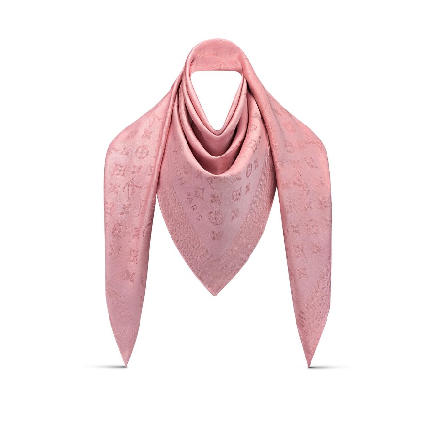 Women Louis Vuitton Shawls And Stoles | Starlight Jacquard Shawl Pink