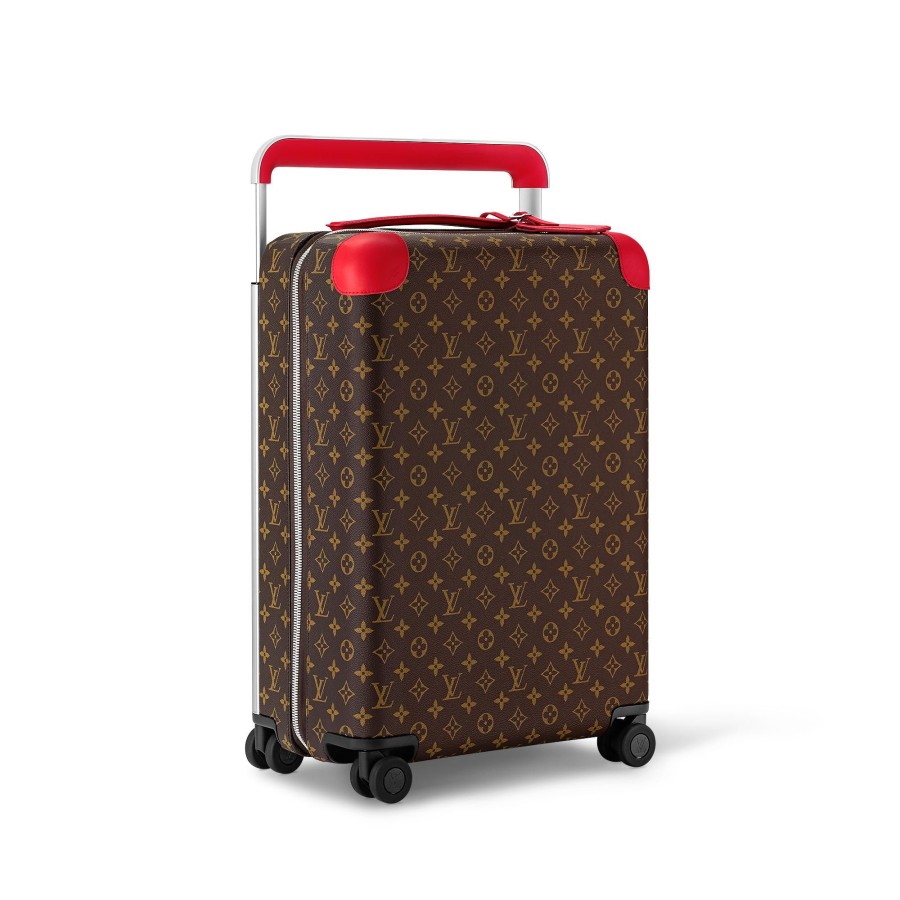 Men Louis Vuitton Rolling Luggage | Horizon 55 Red