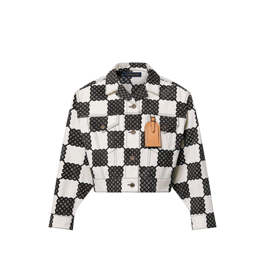 Women Louis Vuitton Coats And Jackets | Bubble Damier Trucker Jacket