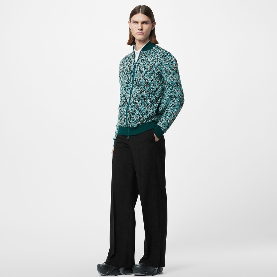 Men Louis Vuitton Knitwear And Sweatshirts | Graphic Cotton Knit Blouson