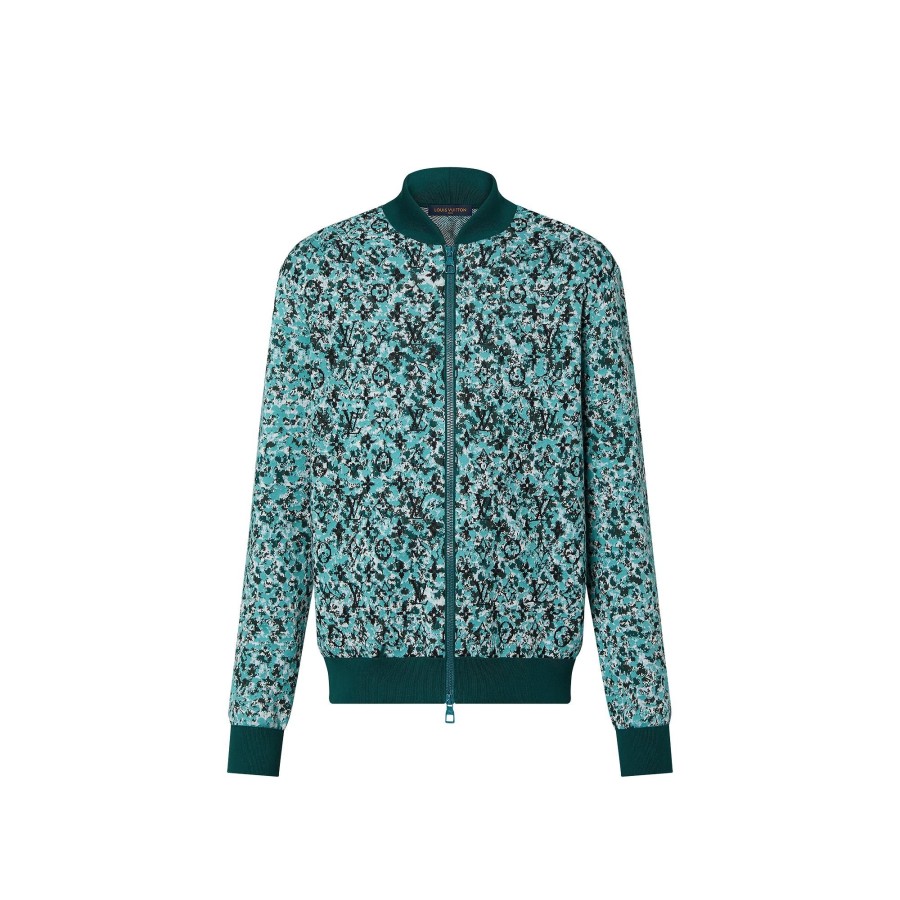 Men Louis Vuitton Knitwear And Sweatshirts | Graphic Cotton Knit Blouson