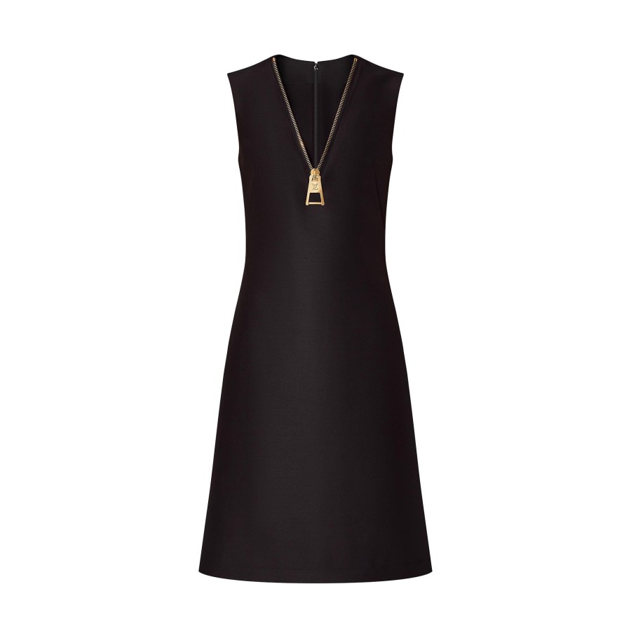 Women Louis Vuitton Dresses | Zipper Neckline Dress