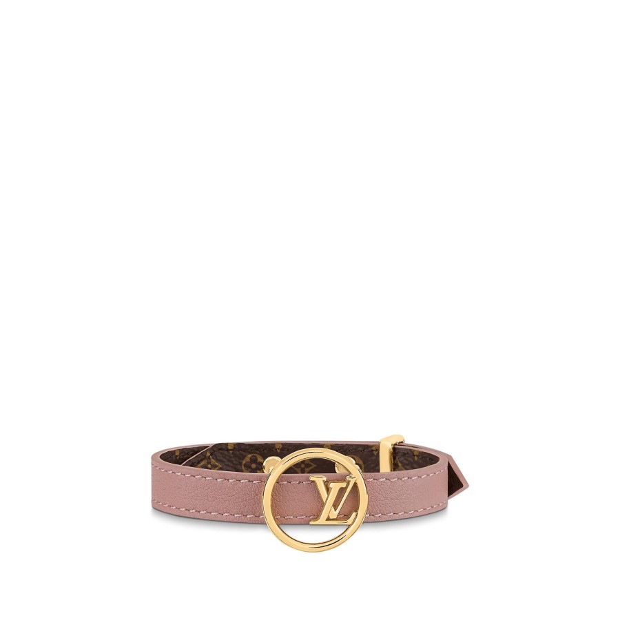 Women Louis Vuitton Bracelets | Lv Eclipse Leather Bracelet Pink Angelique