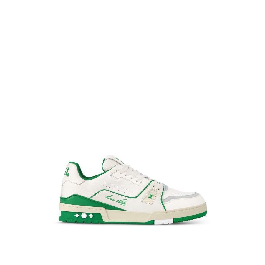 Men Louis Vuitton Sneakers | Lv Trainer Sneaker Green