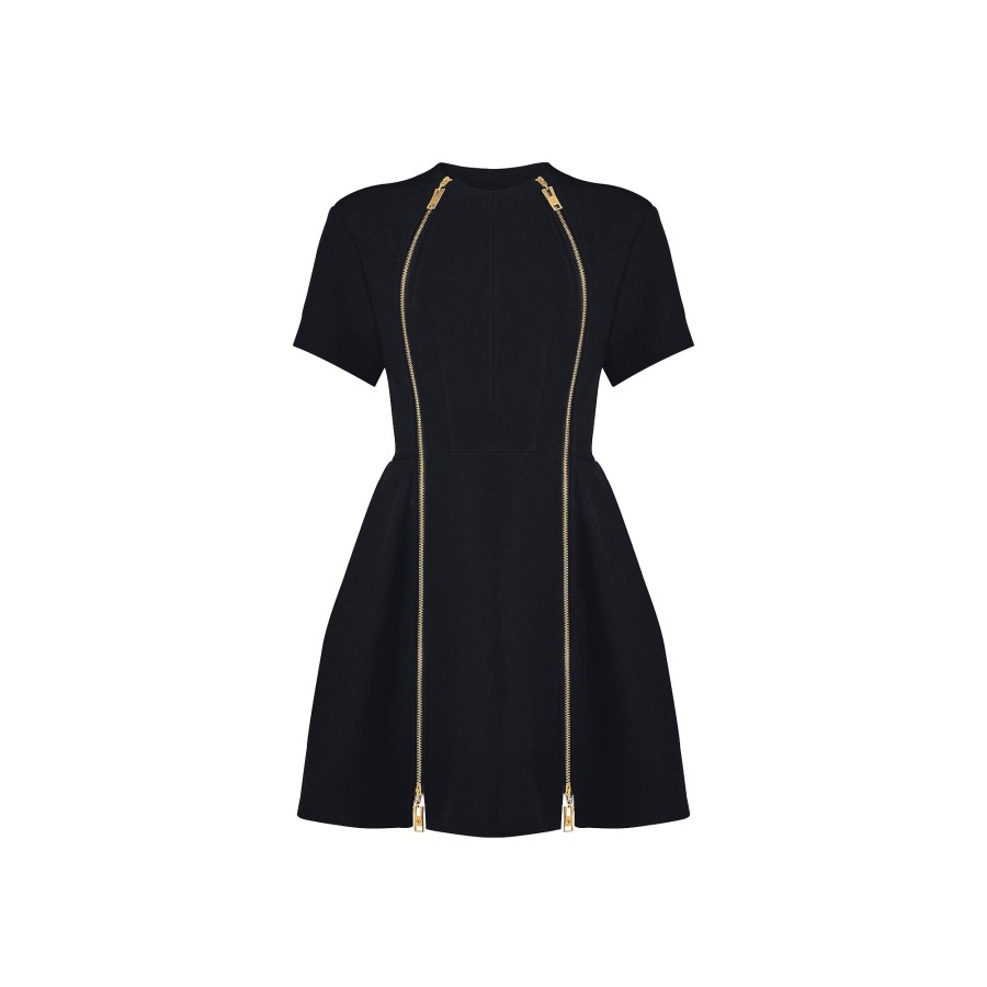 Women Louis Vuitton Dresses | Exposed Zipper Fit-And-Flare Dress