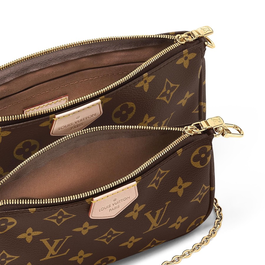 Women Louis Vuitton Iconic Monogram Bags | Multi Pochette Accessoires Light Pink