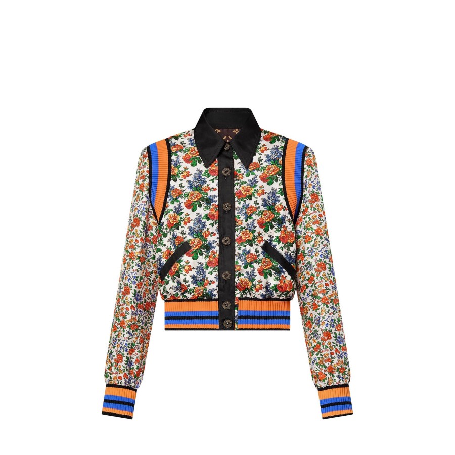 Women Louis Vuitton Coats And Jackets | Reversible Mixed Floral Bomber Jacket