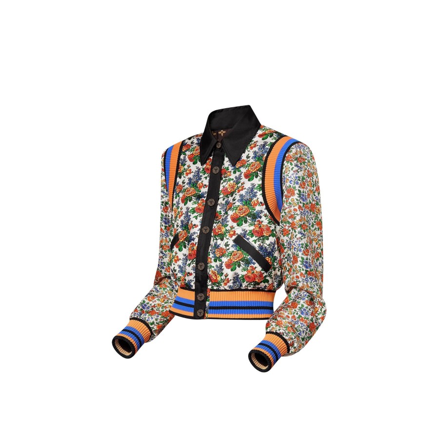 Women Louis Vuitton Coats And Jackets | Reversible Mixed Floral Bomber Jacket