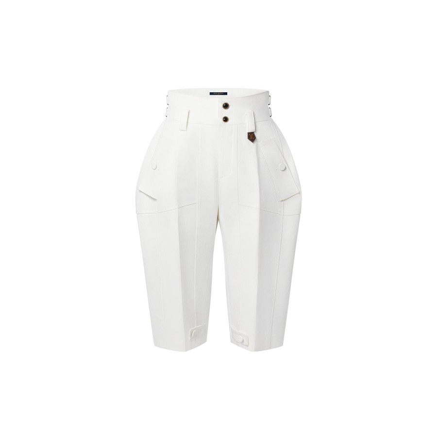 Women Louis Vuitton Skirts And Shorts | Tailored Bermuda Shorts White