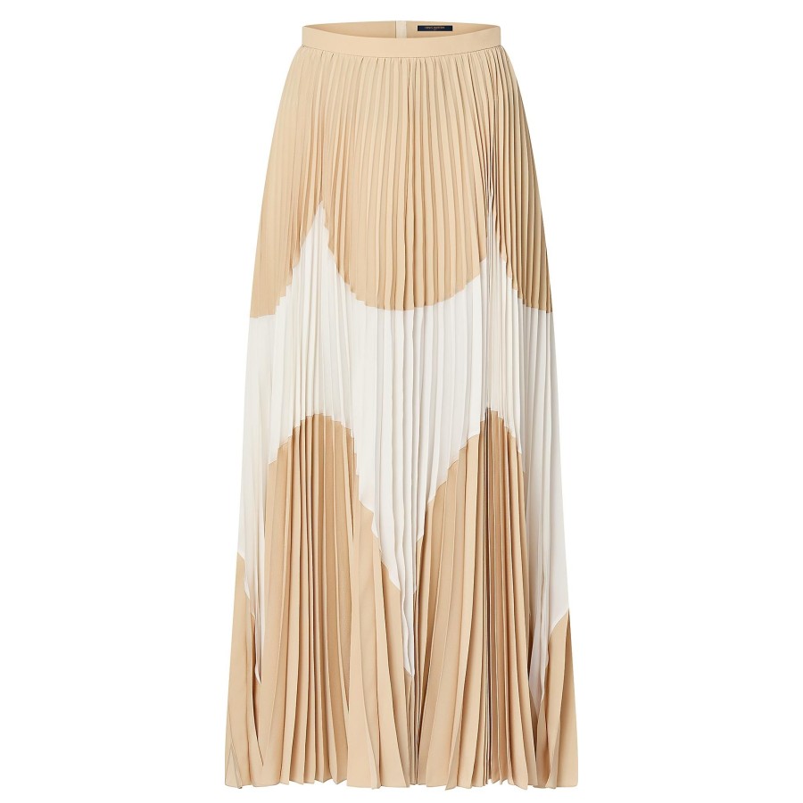 Women Louis Vuitton Skirts And Shorts | Abstract Insert Pleated Skirt