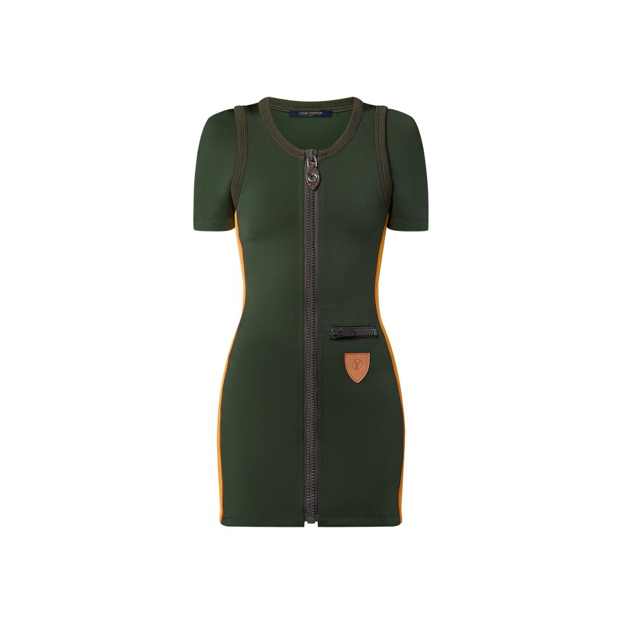 Women Louis Vuitton Dresses | Zip-Up Wetsuit Dress