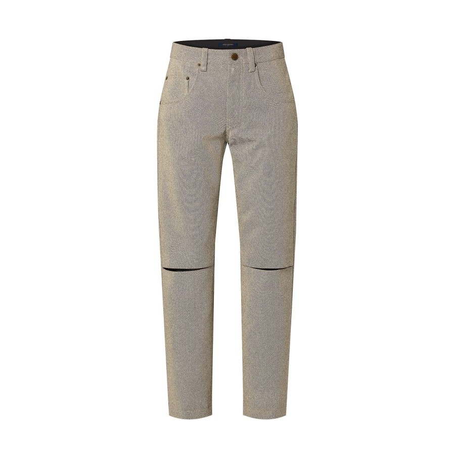 Women Louis Vuitton Pants | Herringbone Slit Pants