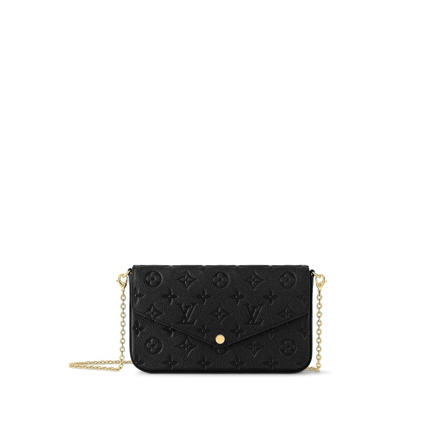 Women Louis Vuitton Leather Bags | Felicie Pochette Black