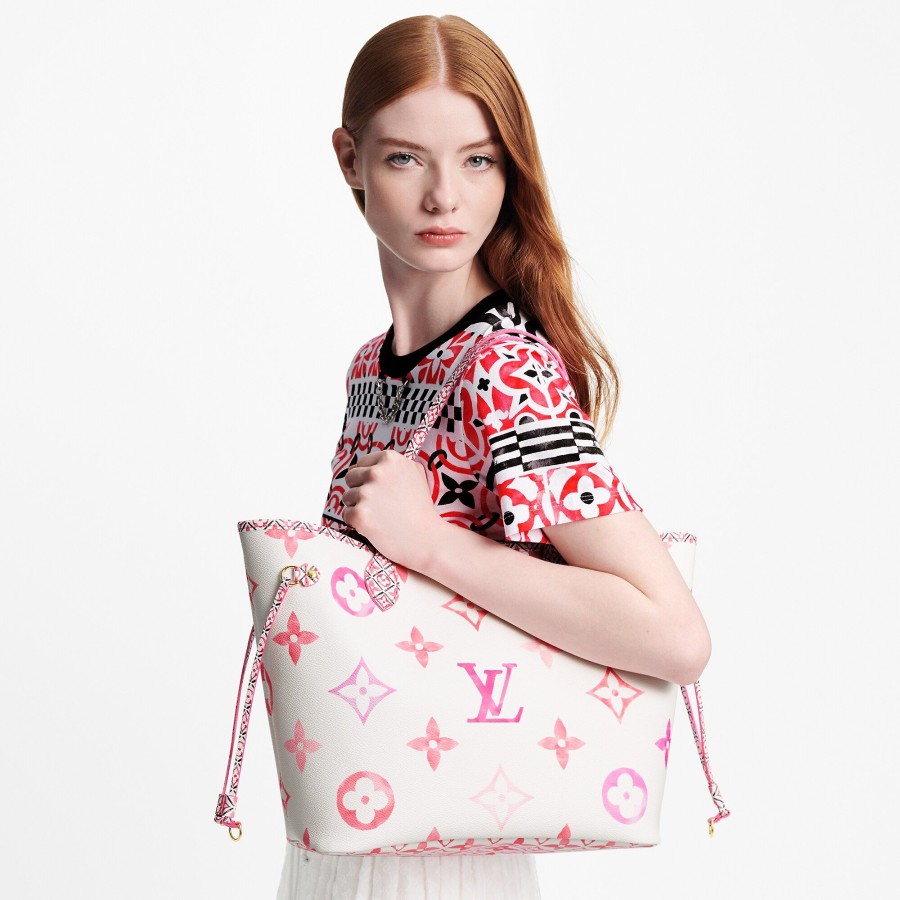 Women Louis Vuitton Shoulder And Cross Body Bags | Neverfull Mm Rose