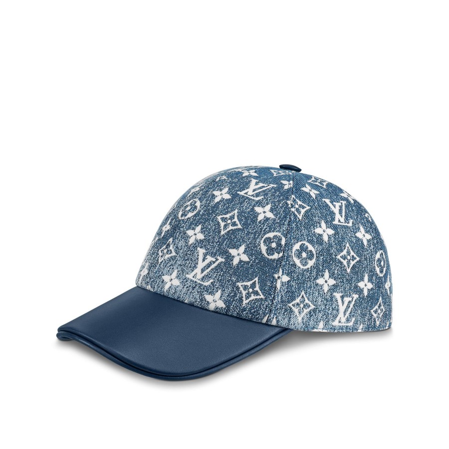 Women Louis Vuitton Hats And Gloves | Monogram Jacquard Denim Cap