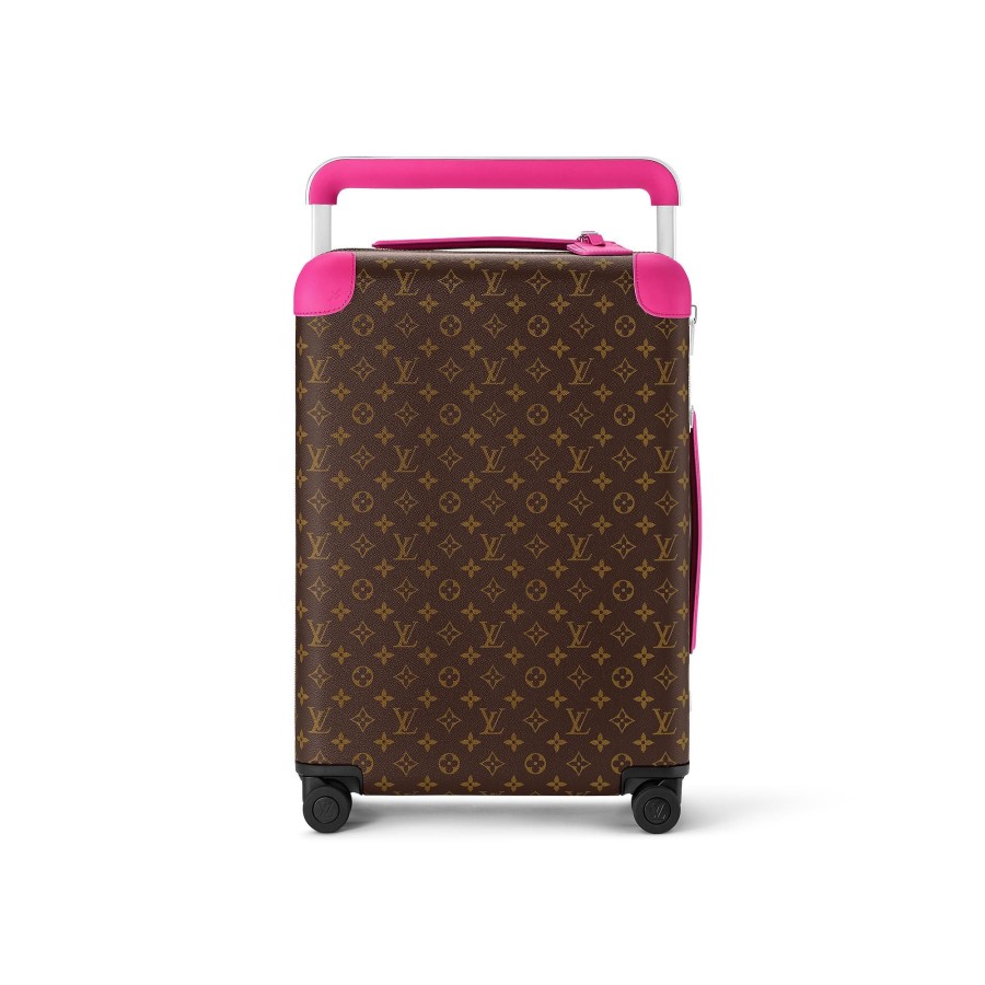 Men Louis Vuitton Rolling Luggage | Horizon 55 Fuchsia