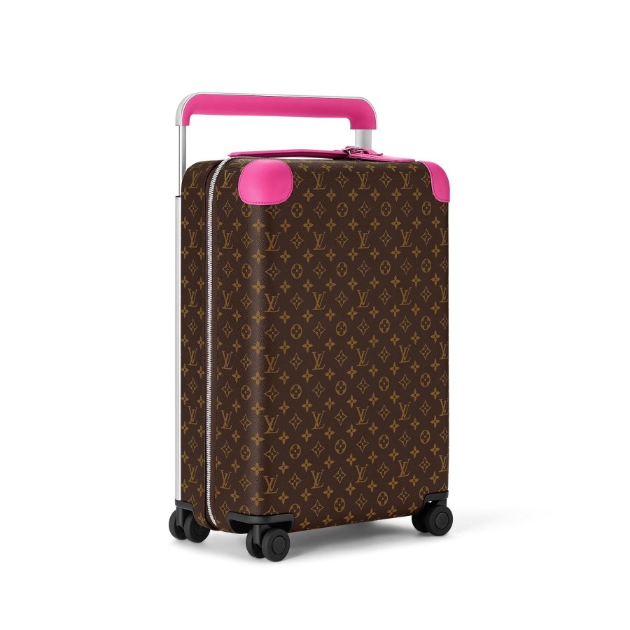 Men Louis Vuitton Rolling Luggage | Horizon 55 Fuchsia