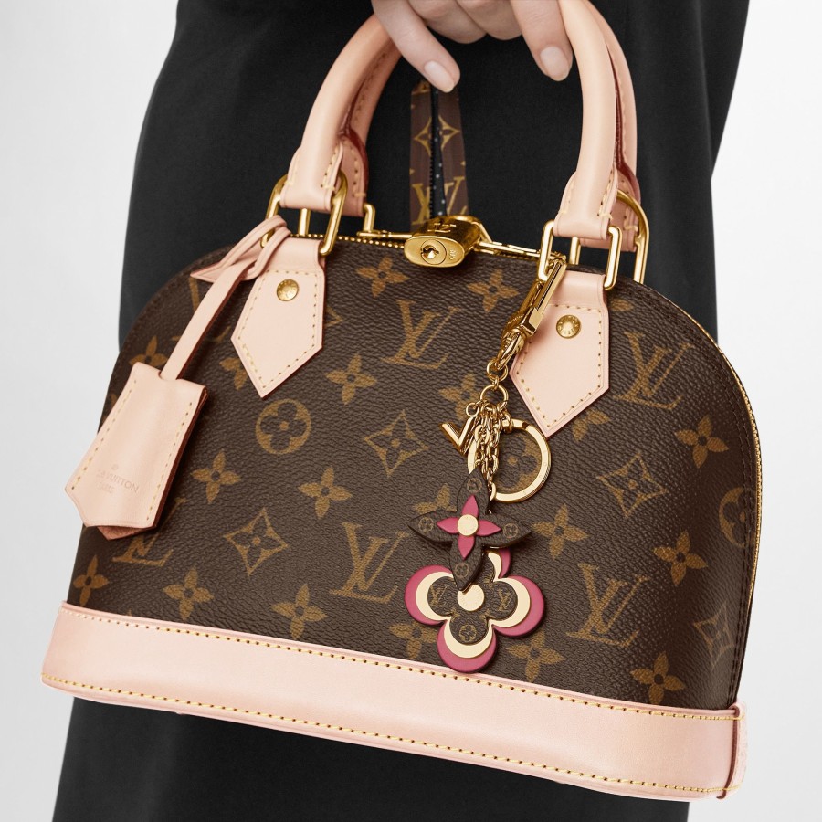 Women Louis Vuitton Key Holders And Bag Charms | Blooming Flowers Bag Charm And Key Holder