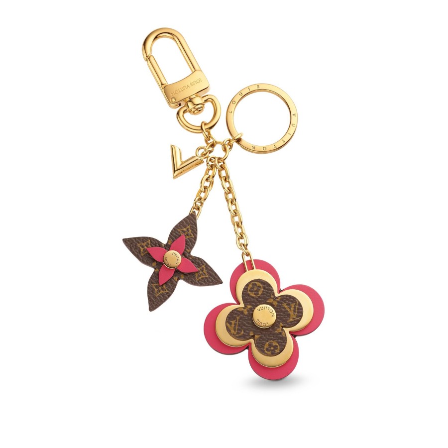 Women Louis Vuitton Key Holders And Bag Charms | Blooming Flowers Bag Charm And Key Holder