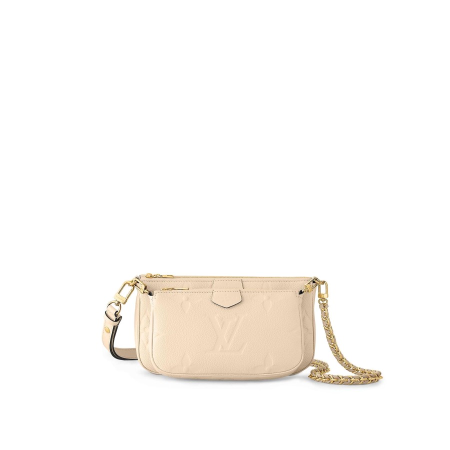 Women Louis Vuitton Leather Bags | Multi Pochette Accessoires Cream