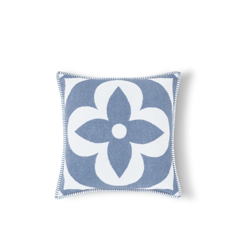 Women Louis Vuitton Home Textiles | Lv Medallion Cushion Blue