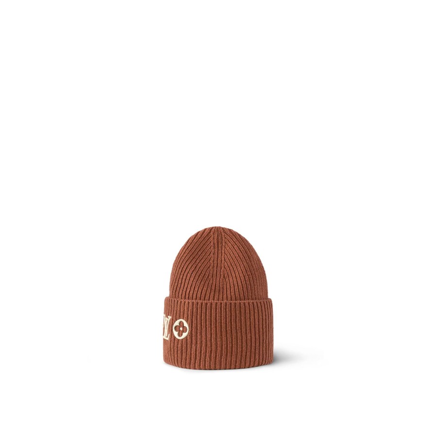 Women Louis Vuitton Hats And Gloves | Lv Headline Beanie Hazelnut