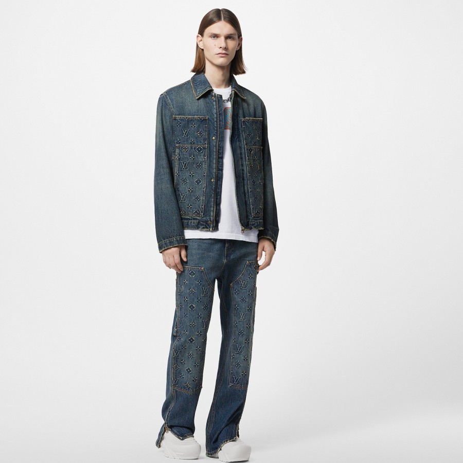 Men Louis Vuitton Coats And Outerwear | Workwear Denim Jacket