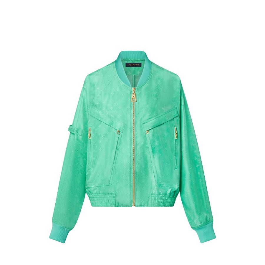 Women Louis Vuitton Coats And Jackets | Monogram Cloud Bomber Jacket