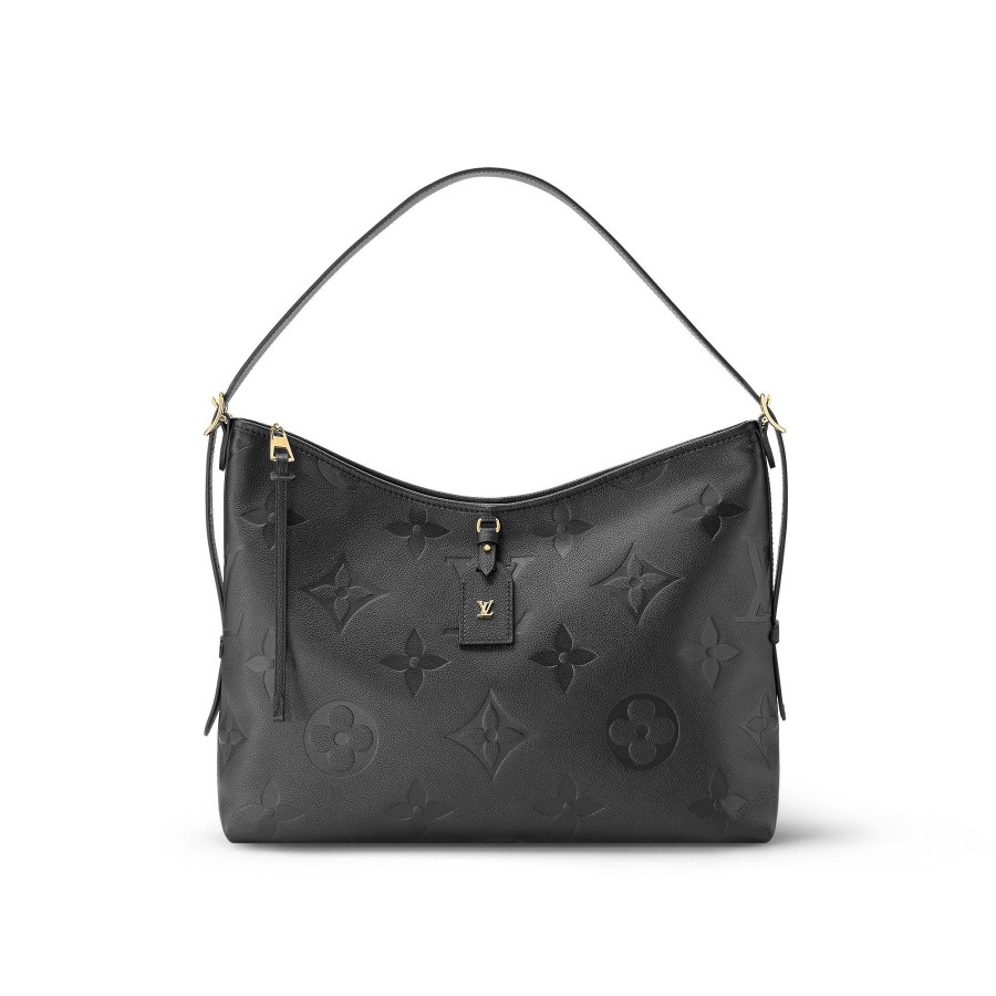 Women Louis Vuitton Leather Bags | Carryall Mm Black