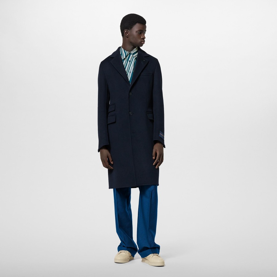 Men Louis Vuitton Coats And Outerwear | Double-Face Wool Coat