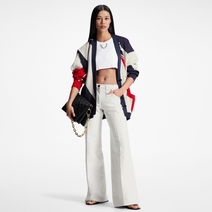 Women Louis Vuitton Knitwear | Graphic Nautical Knit Cardigan