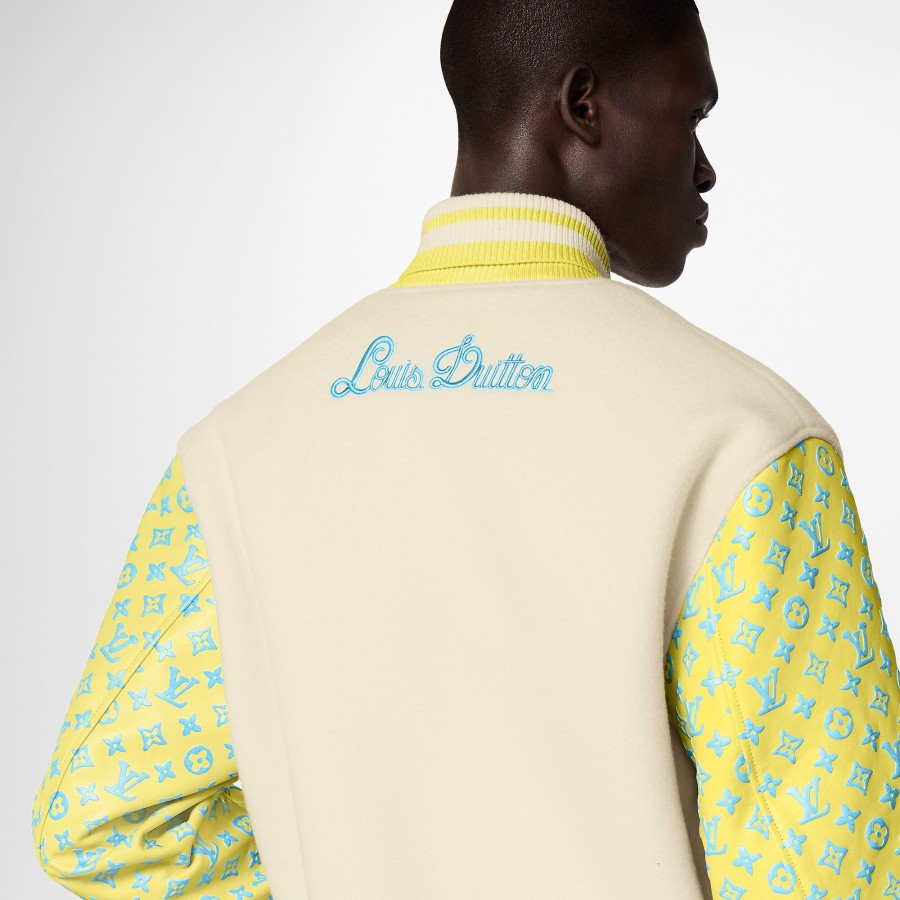 Men Louis Vuitton Coats And Outerwear | Monogram Playground Varsity Blouson