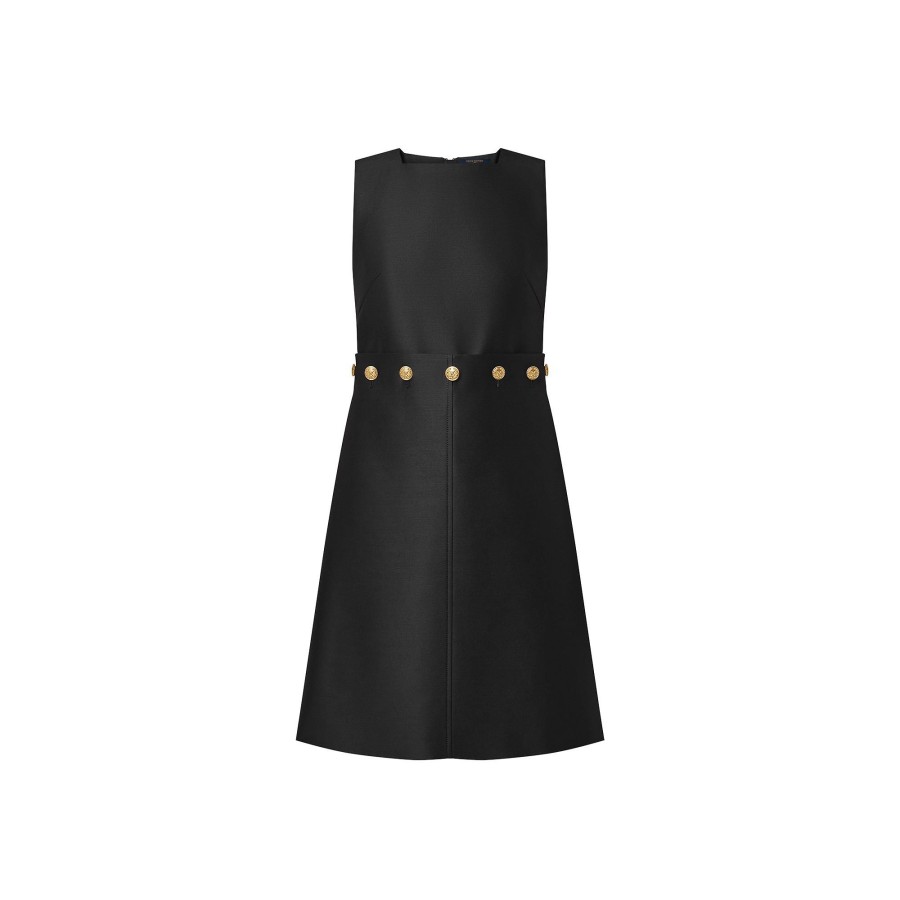 Women Louis Vuitton Dresses | Button Waist Mikado Dress