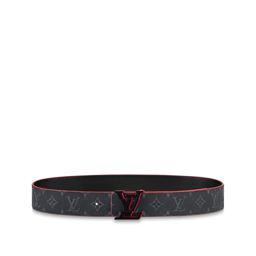 Men Louis Vuitton Belts | Lv Broken 40Mm Reversible Belt Grey