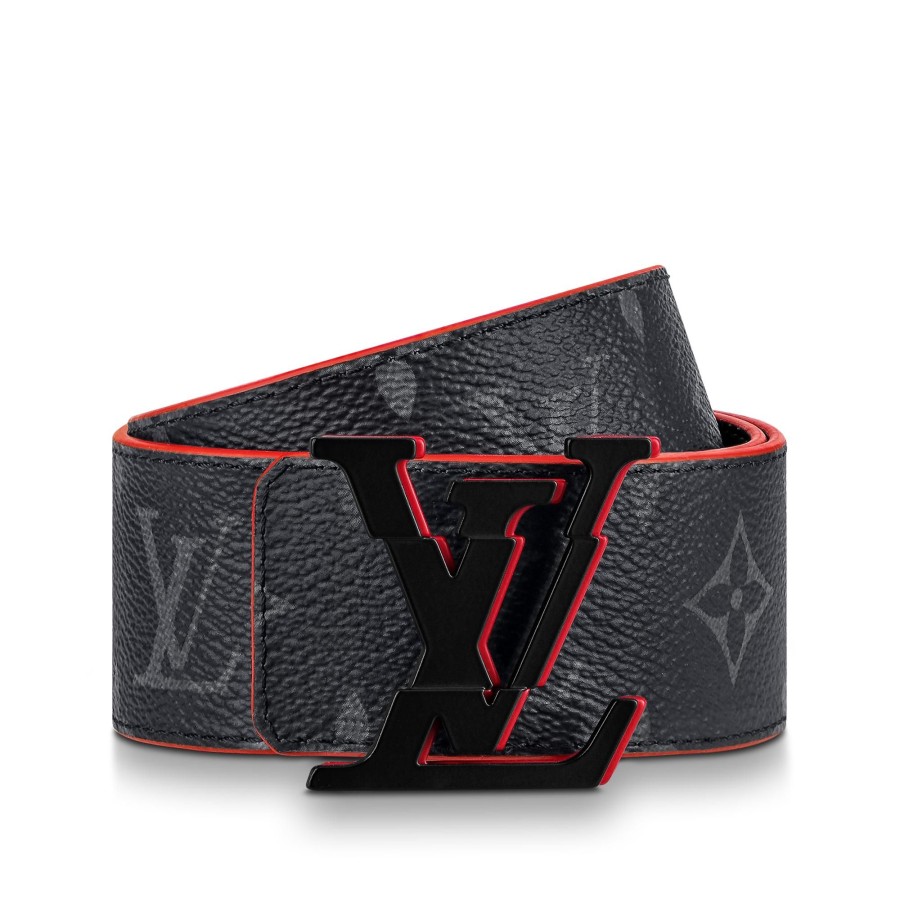 Men Louis Vuitton Belts | Lv Broken 40Mm Reversible Belt Grey