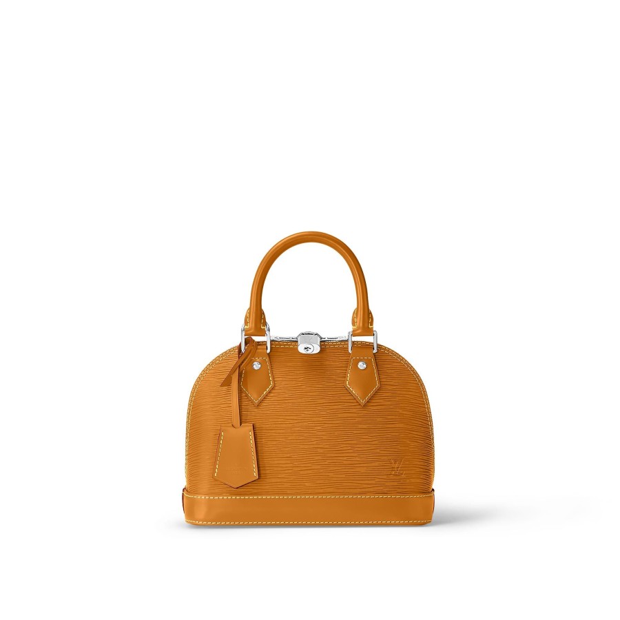 Women Louis Vuitton Leather Bags | Alma Bb Gold Honey