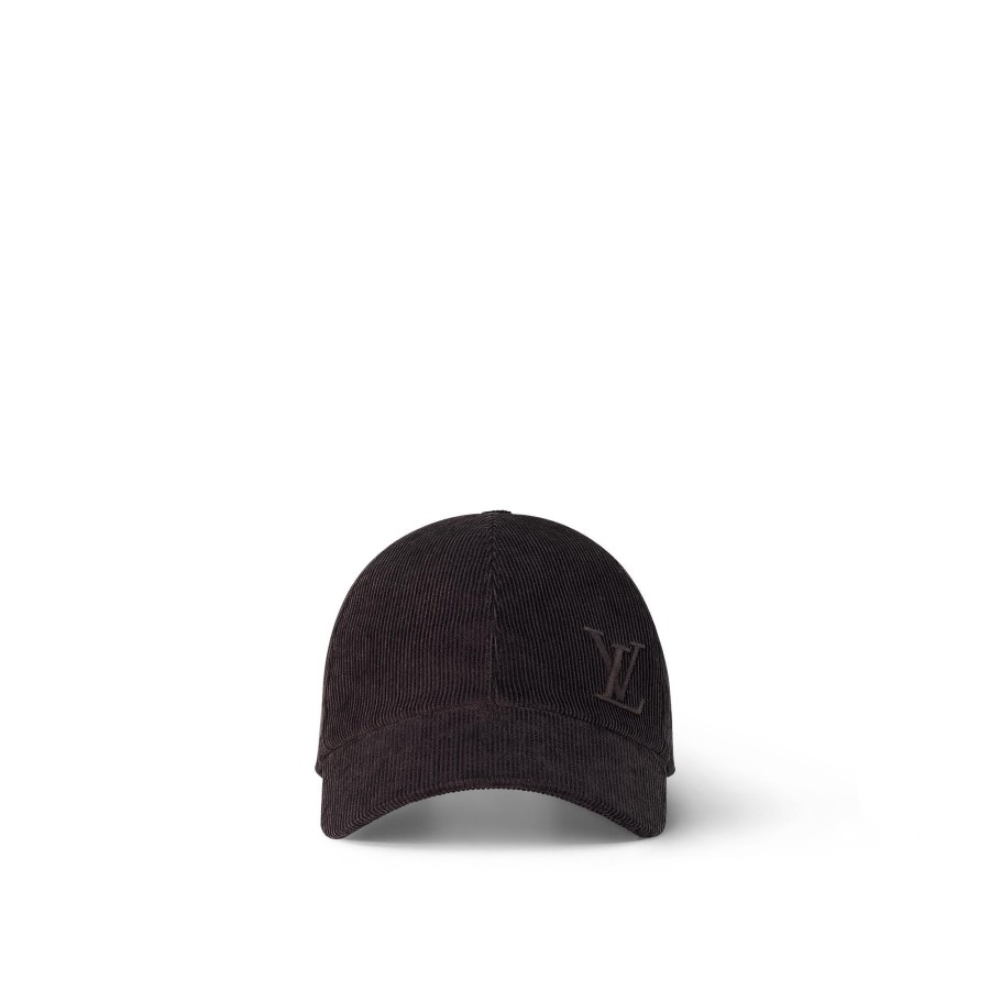 Men Louis Vuitton Hats And Gloves | Lv Corduroy Cap Dark Brown