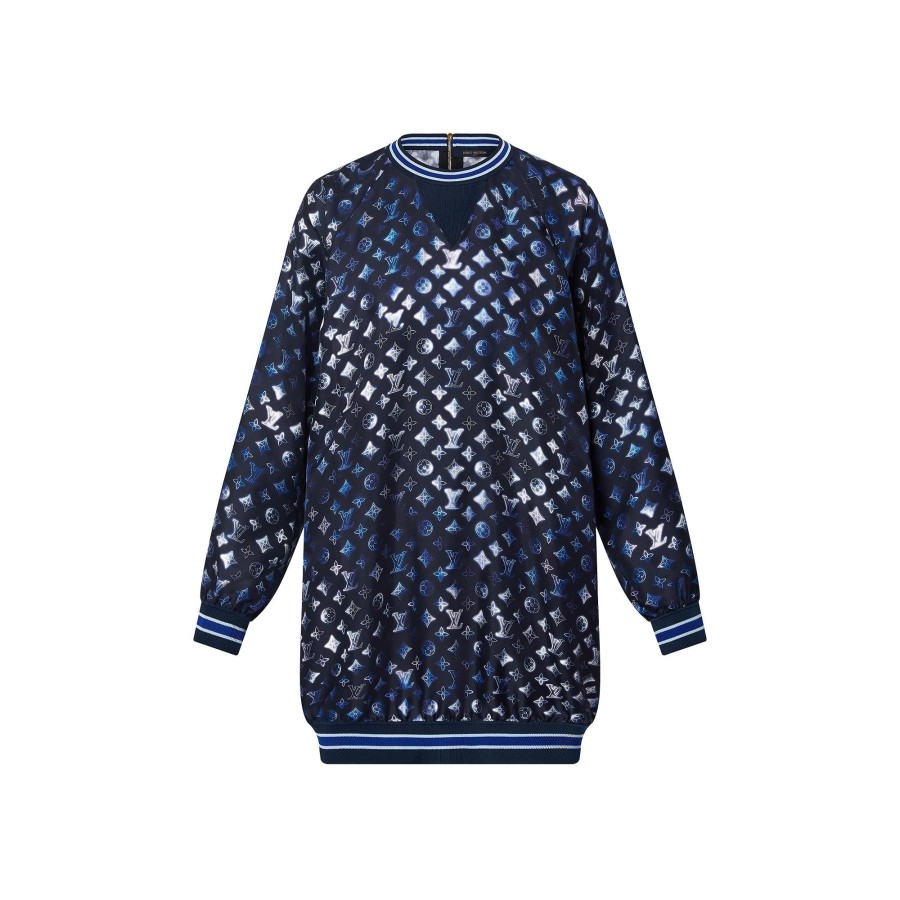 Women Louis Vuitton Dresses | Mahina Monogram Sporty Sweater Dress