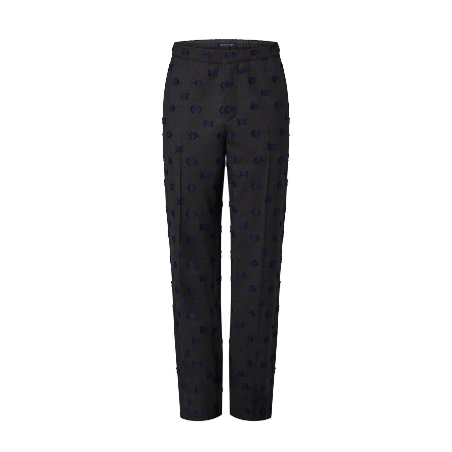 Men Louis Vuitton Pants | Wool Blend Drawstring Pants