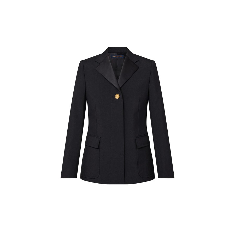 Women Louis Vuitton Coats And Jackets | Golden Button Blazer