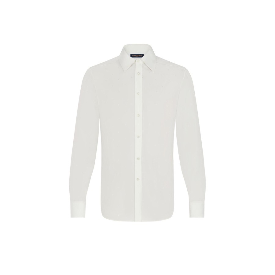 Men Louis Vuitton Shirts | Slim Shirt With Micro Design