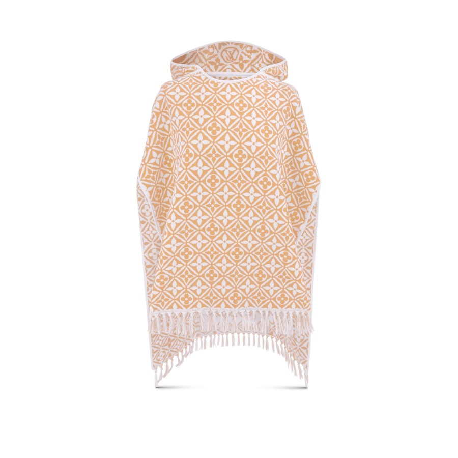 Women Louis Vuitton Home Textiles | Monogram Flower Tile Beach Cape Beige