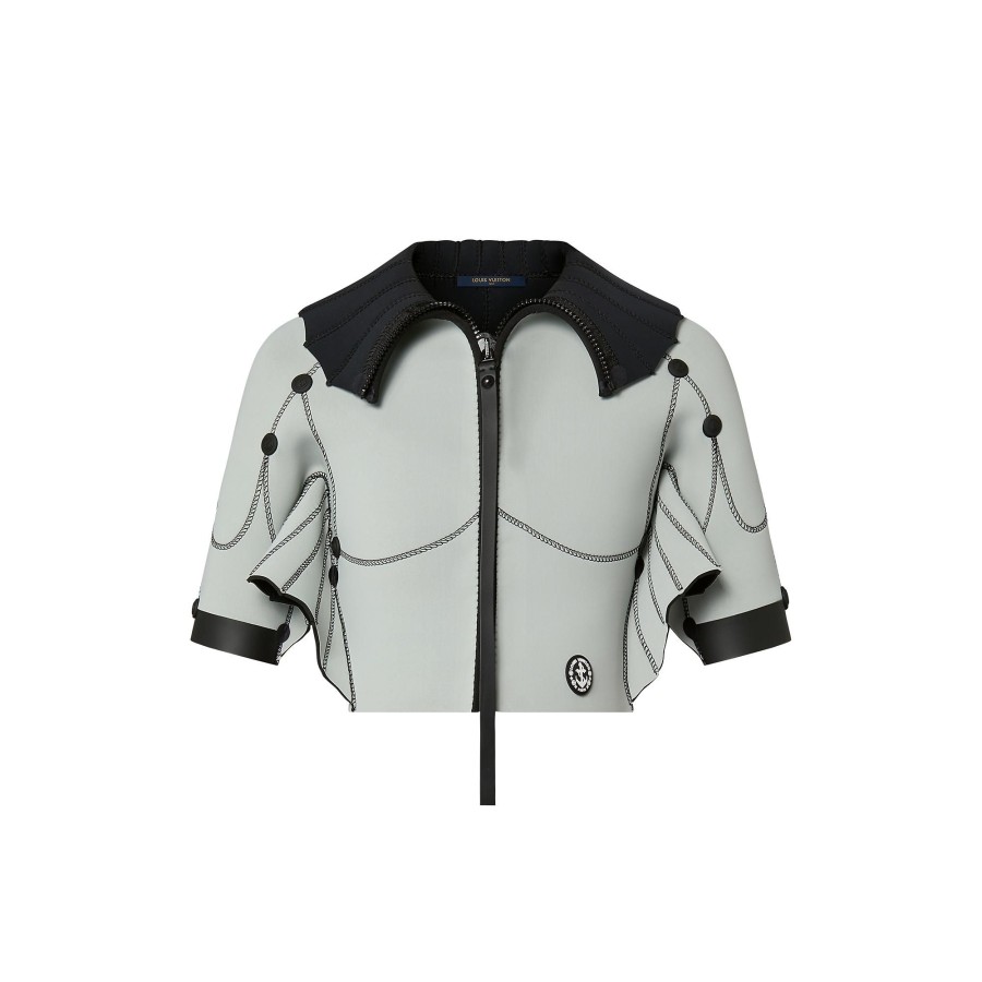 Women Louis Vuitton Coats And Jackets | Fin Flounce Scuba Jacket