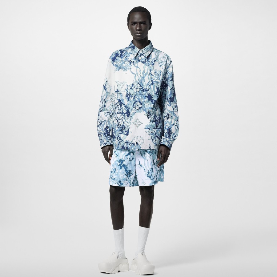 Men Louis Vuitton Shirts | Printed Cotton Overshirt