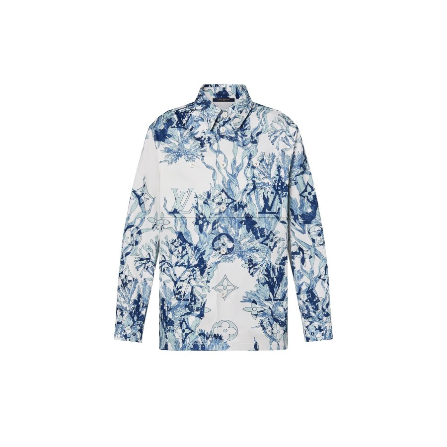 Men Louis Vuitton Shirts | Printed Cotton Overshirt