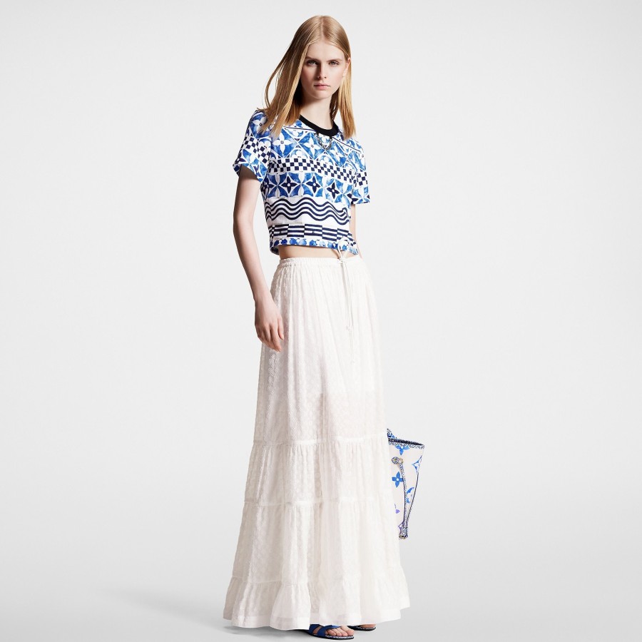 Women Louis Vuitton Skirts And Shorts | Monogram Fil Coupe Maxi Skirt