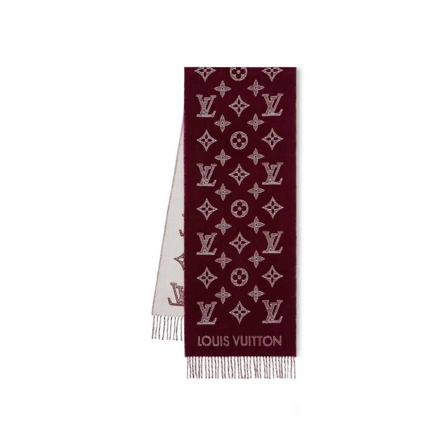 Men Louis Vuitton Scarves | Mng Shadow Scarf Bordeaux