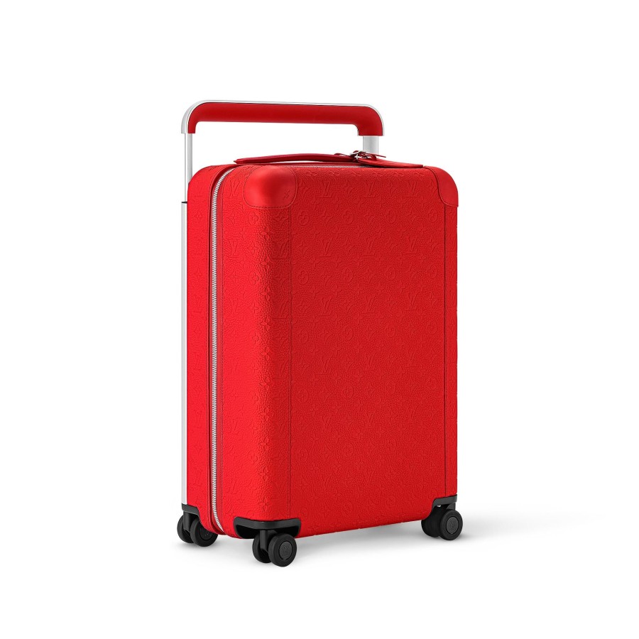 Men Louis Vuitton Rolling Luggage | Horizon 55 Red