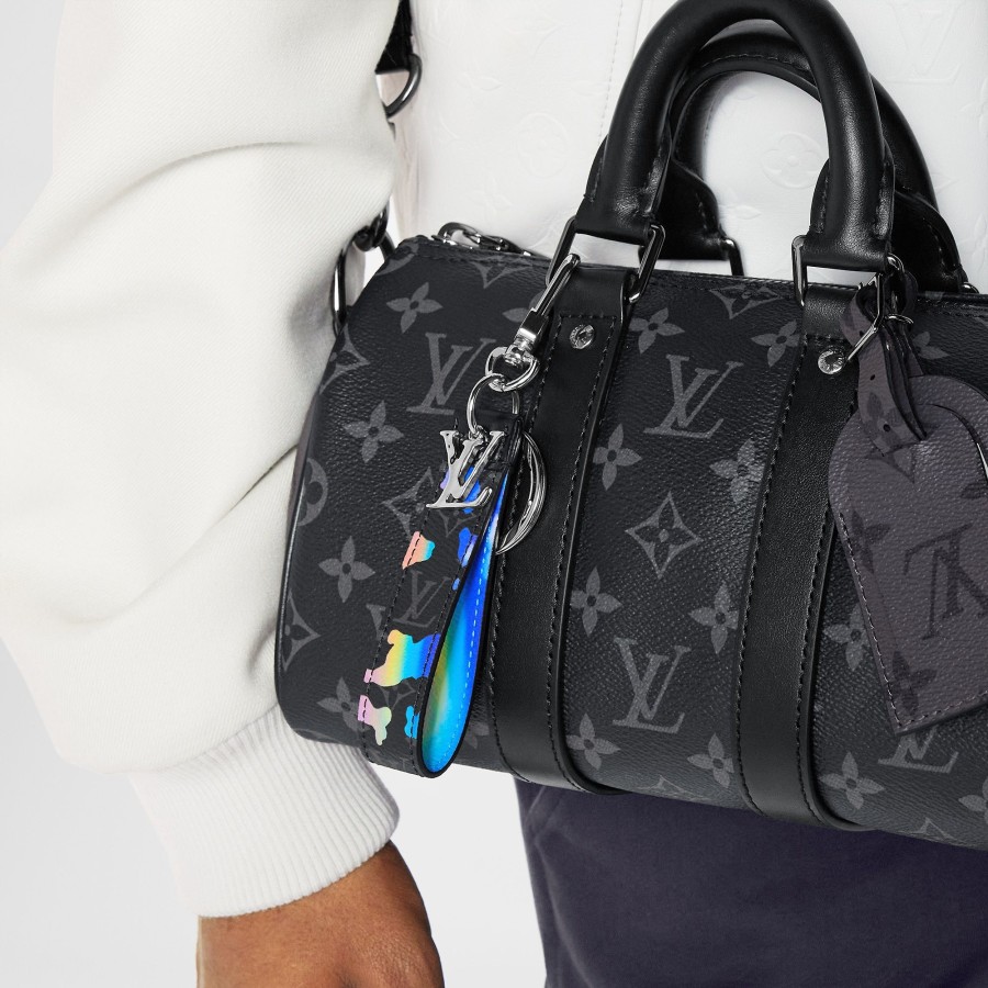 Men Louis Vuitton Key Holders And Bag Charms | Lv Shape Dragonne Bag Charm And Key Holder